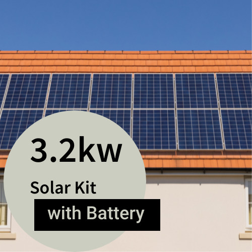 Complete 3.2kw Solar Panel System with Mounting Kit and Battery